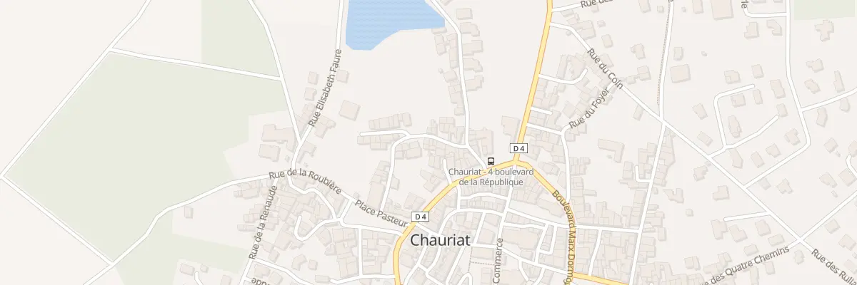 Plan du 13 Rue des Pradeaux à Chauriat