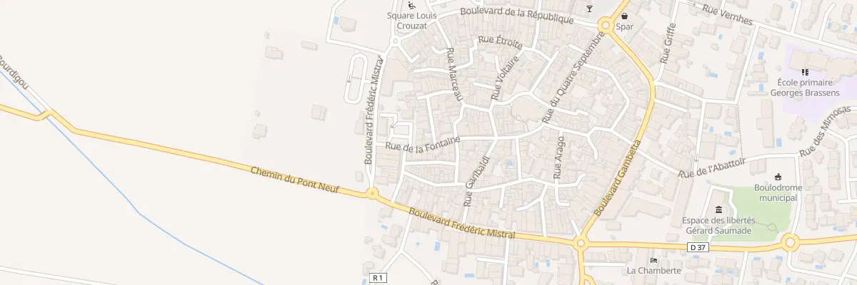Plan du 4 Rue la Fontaine à Villeneuve-lès-Béziers