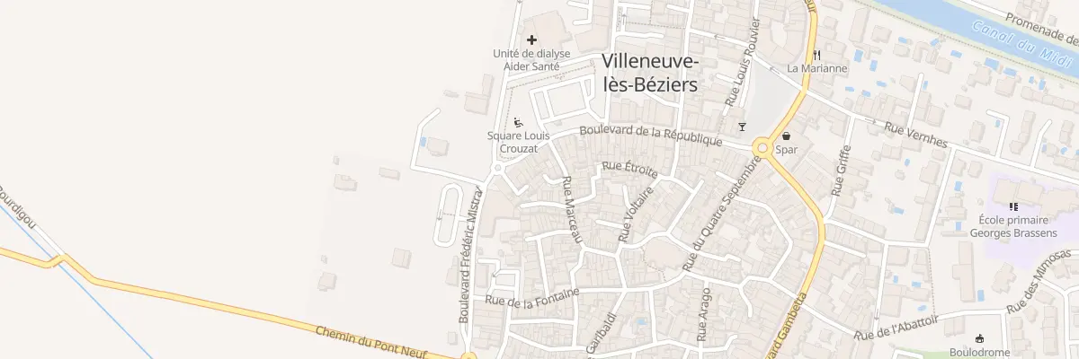 Plan du 34 Rue Marceau à Villeneuve-lès-Béziers
