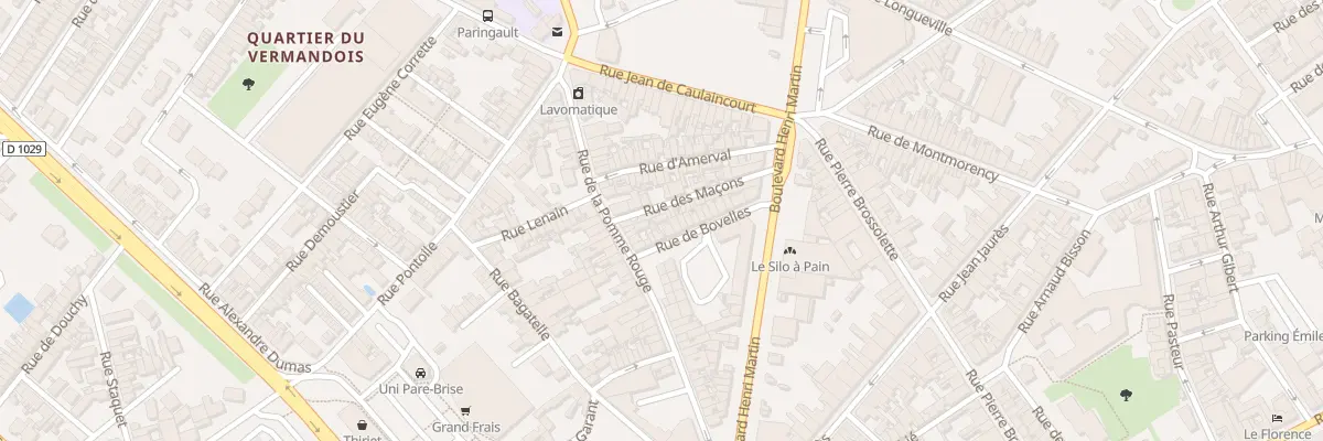 Plan du 22B Rue de Bovelle à Saint-Quentin