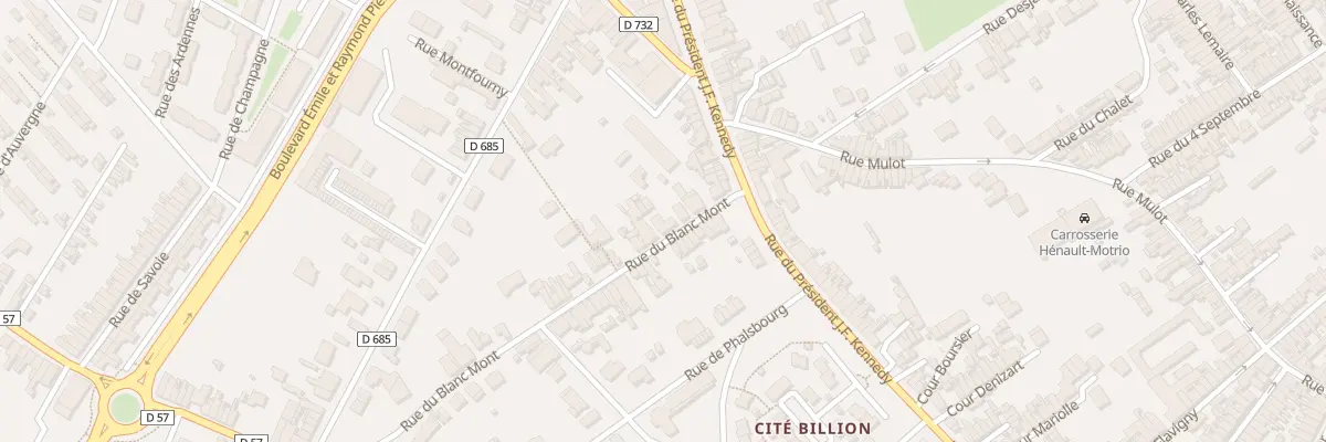 Plan du 18 Rue du Blanc Mont à Saint-Quentin