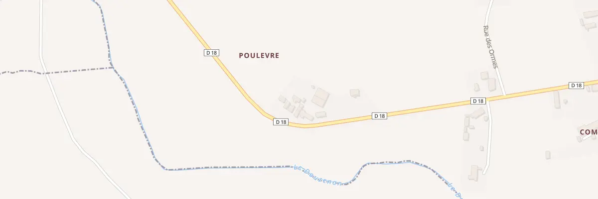 Plan du 16 Poulevre à Contigny