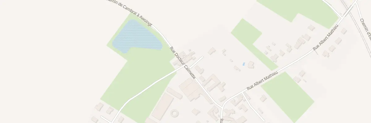 Plan du 12 Rue Calmette à Awoingt
