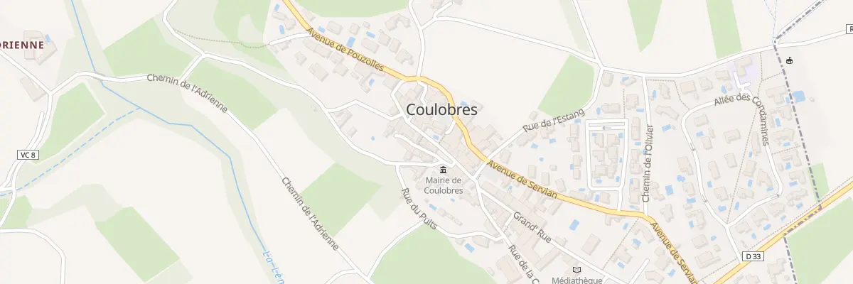 Plan du 8 Gr Grand Rue à Coulobres