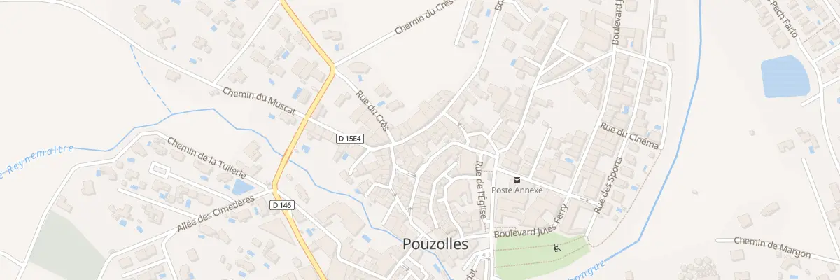 Plan du 8 Bd Aristide Briand à Pouzolles