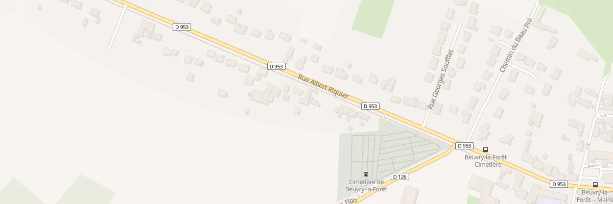 Plan du 726 Rue Albert Ricquier à Beuvry-la-Forêt