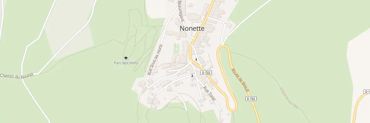 Plan du 2 Rue du Bourguet à Nonette-Orsonnette