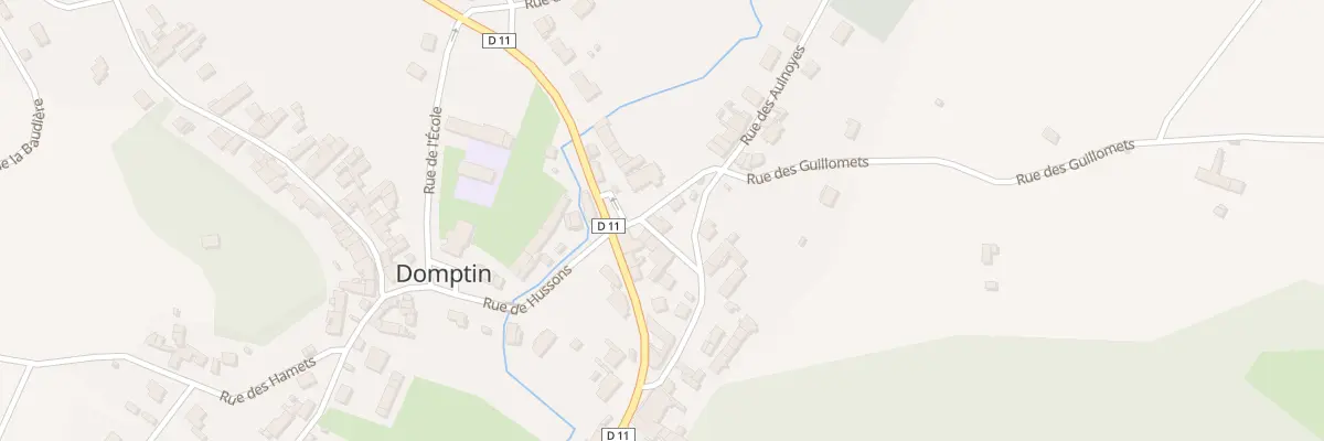 Plan du 1 Che de l’Eglise à Domptin