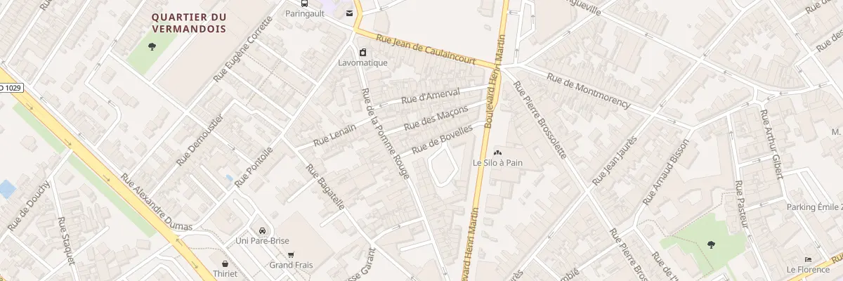 Plan du 22 Rue de Bovelle à Saint-Quentin