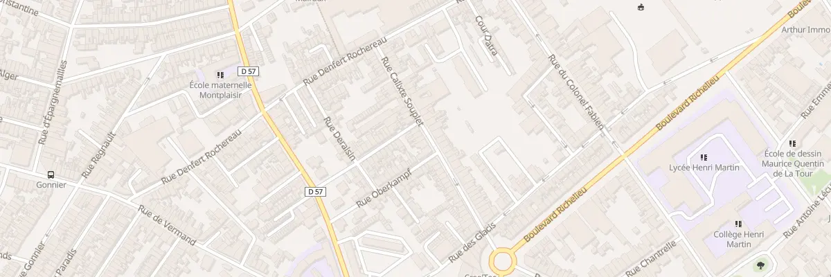 Plan du 31 Rue Calixte Souplet à Saint-Quentin