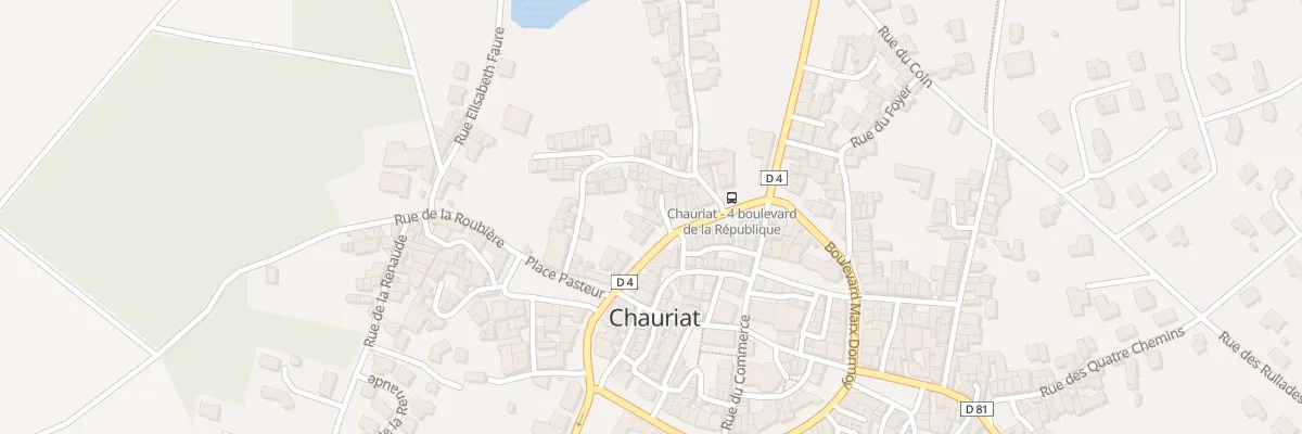 Plan du 22 Bd de la République à Chauriat