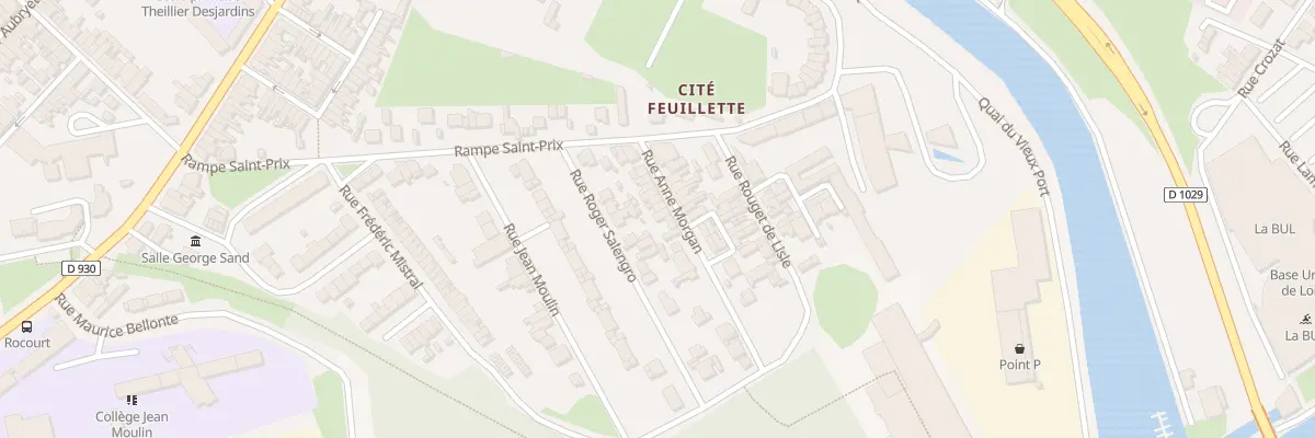Plan du 12 Rue Anne Morgan à Saint-Quentin
