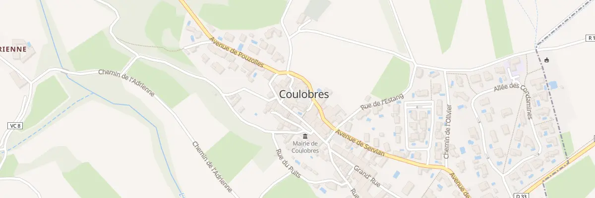 Plan du 1 Pl de l’Église à Coulobres