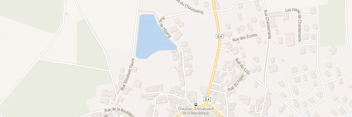 Plan du 15 Rue de l’Etang à Chauriat