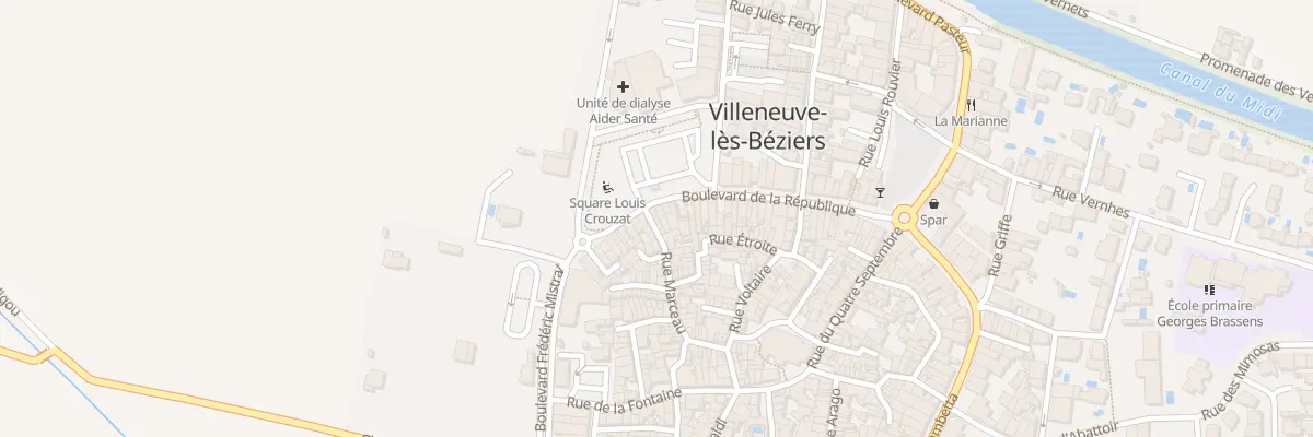 Plan du 39 Rue Marceau à Villeneuve-lès-Béziers