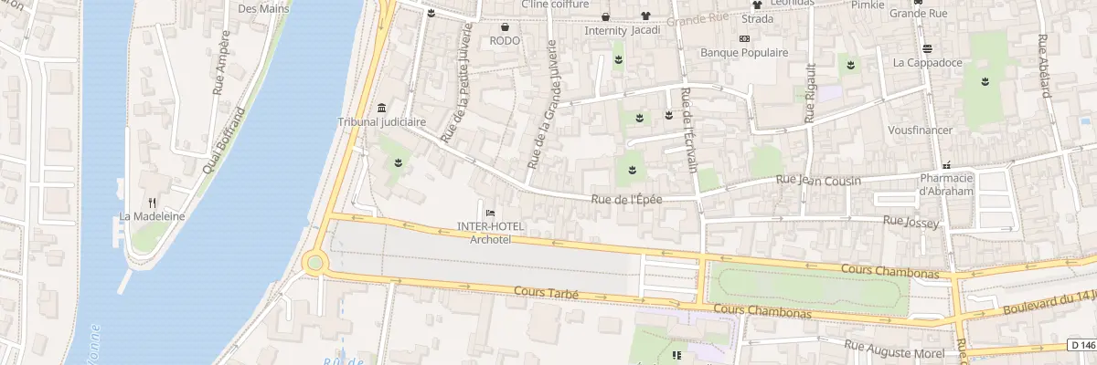 Plan du 13 Rue de l’Epée à Sens
