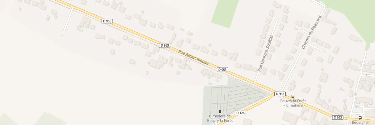 Plan du 724 Rue Albert Ricquier à Beuvry-la-Forêt
