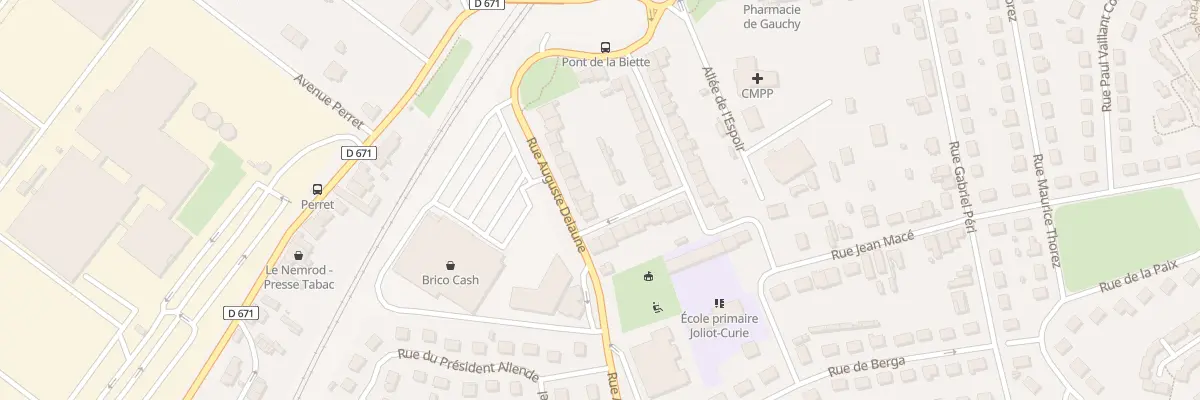 Plan du 17 Rue Auguste Delaune à Gauchy