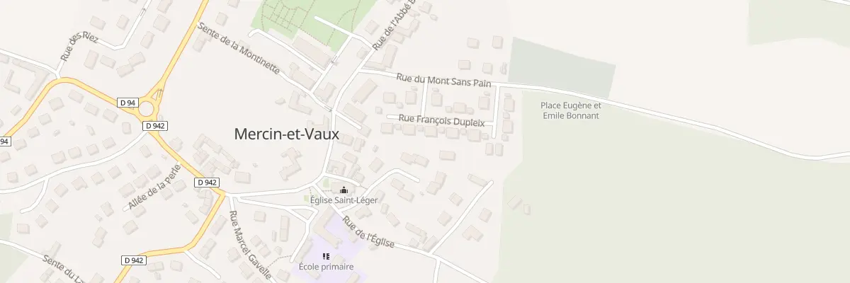 Plan du 18 Rue François Dupleix à Mercin-et-Vaux