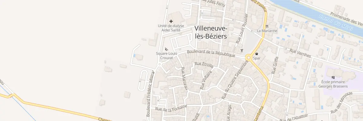 Plan du 37 Rue Marceau à Villeneuve-lès-Béziers