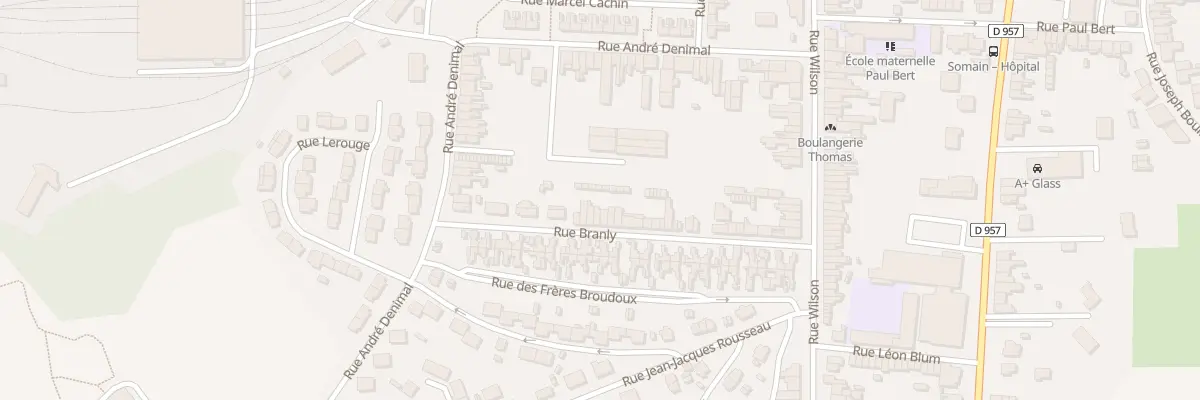 Plan du 32 Rue Branly à Somain