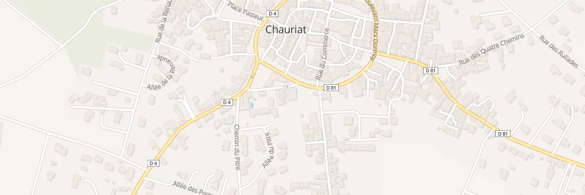 Plan du 1 Rue de Saint Bonnet à Chauriat