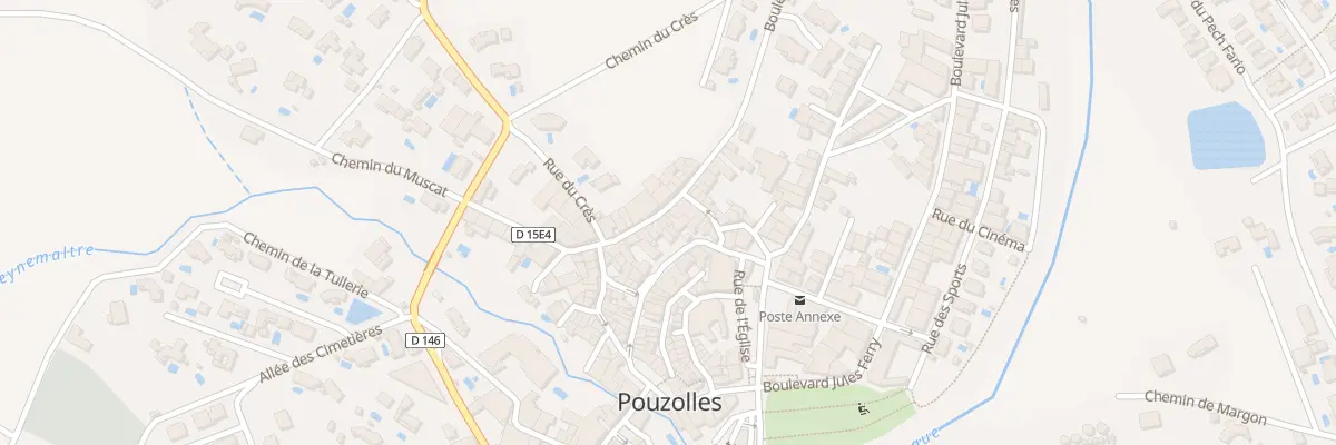 Plan du 13 Bd Aristide Briand à Pouzolles