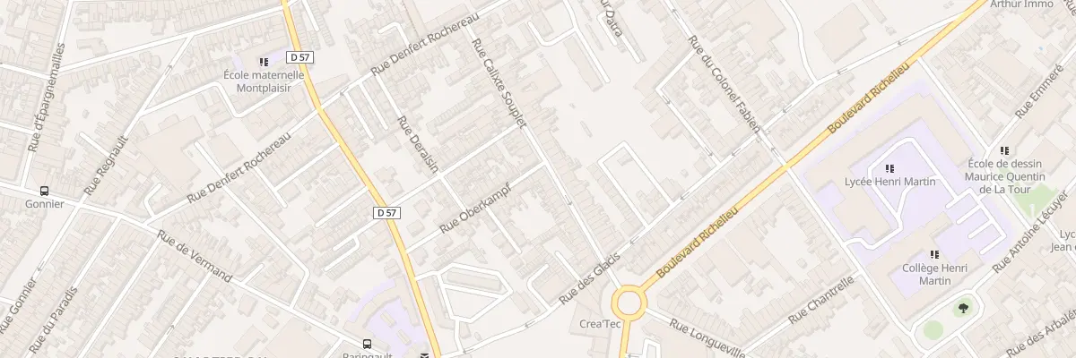 Plan du 23B Rue Calixte Souplet à Saint-Quentin