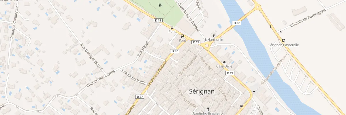 Plan du 15 Bd Pasteur à Sérignan