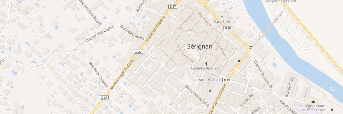 Plan du 20 Rue Michelet à Sérignan