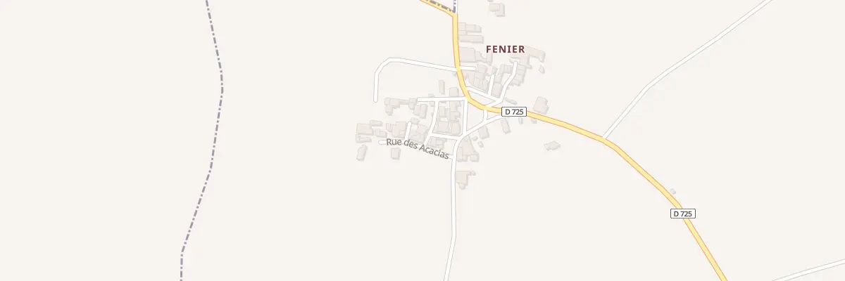Plan du 8 Rue des Acacias (Fenier) à Beaulieu
