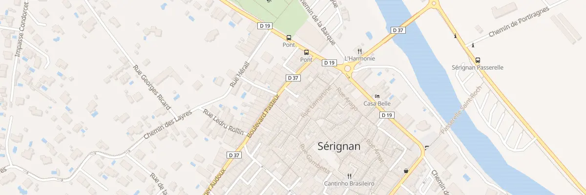 Plan du 15B Bd Pasteur à Sérignan