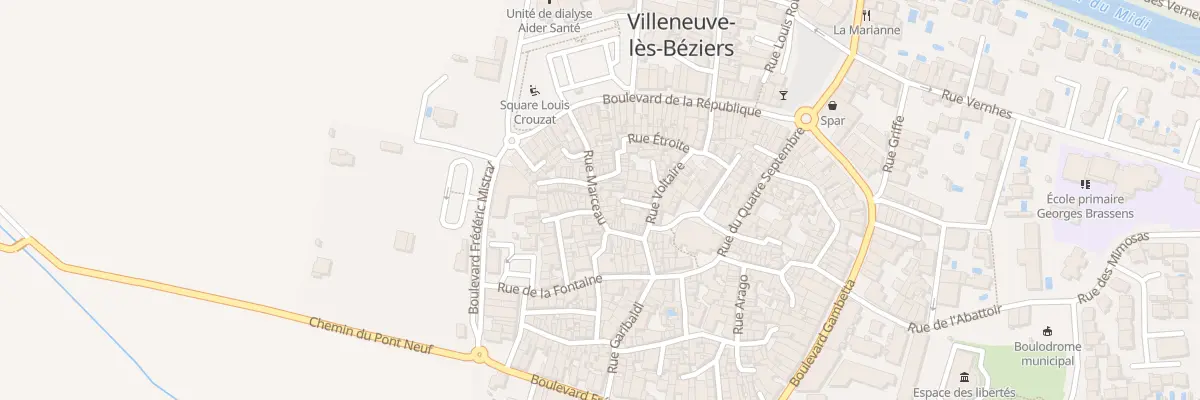 Plan du 19 Rue Marceau à Villeneuve-lès-Béziers