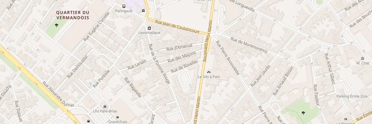 Plan du 12 Rue de Bovelle à Saint-Quentin