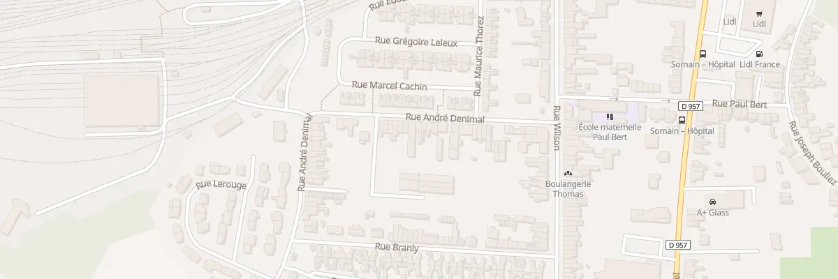 Plan du 27 Rue Andre Denimal à Somain