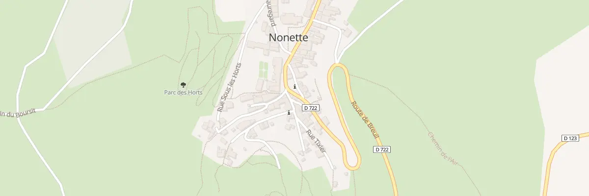 Plan du 1 Pas du Soulard à Nonette-Orsonnette
