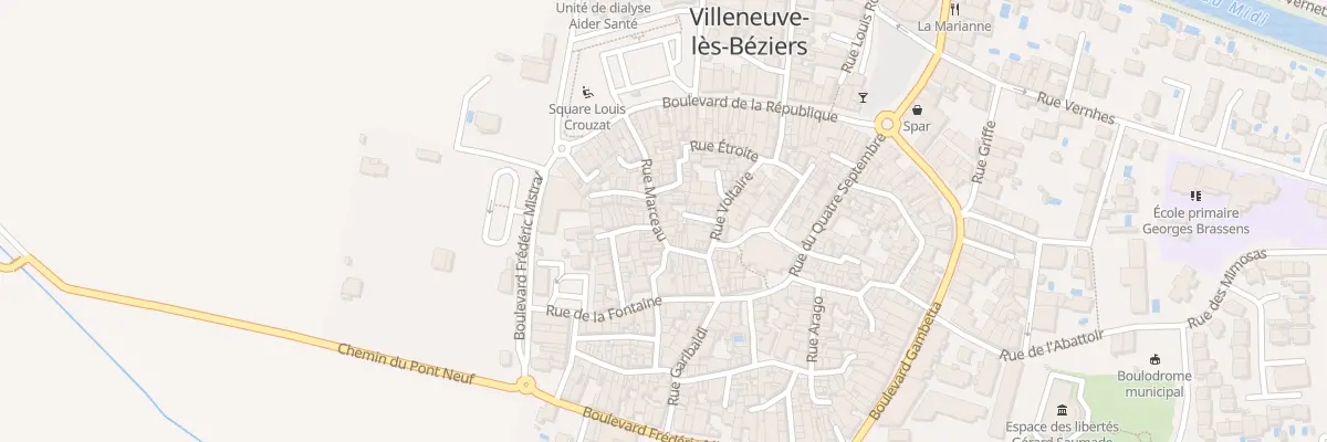 Plan du 17 Rue Marceau à Villeneuve-lès-Béziers