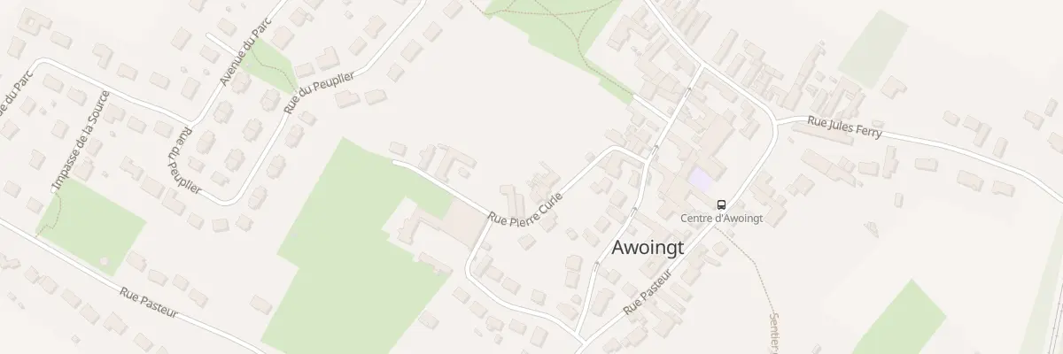 Plan du 6 Rue Pierre Curie à Awoingt
