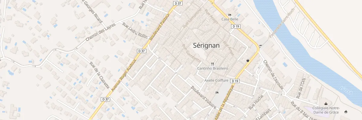 Plan du 10 Rue Michelet à Sérignan