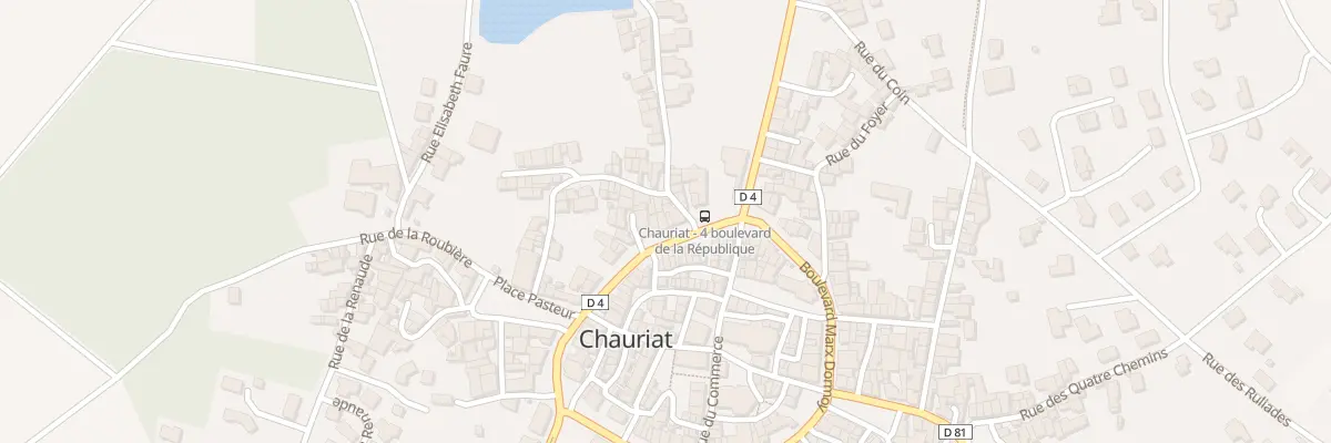 Plan du 12 Bd de la République à Chauriat