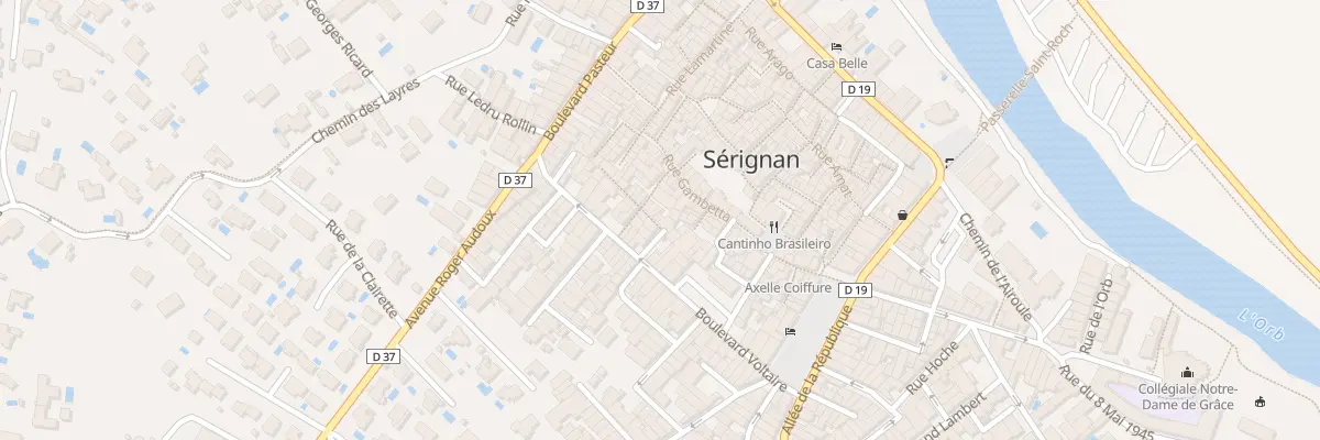 Plan du 26 Rue des Remparts à Sérignan