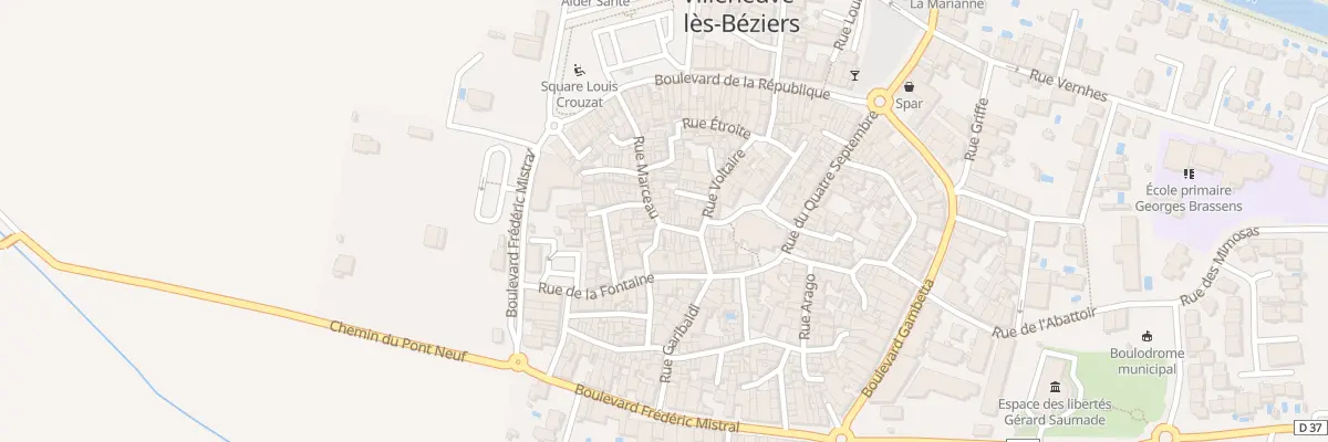 Plan du 13B Rue Marceau à Villeneuve-lès-Béziers