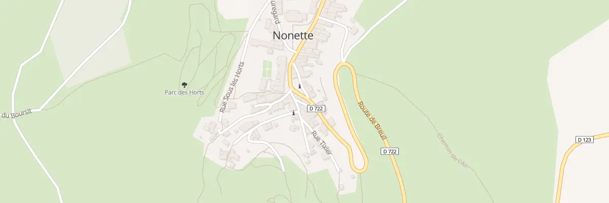 Plan du 3 Pas du Soulard à Nonette-Orsonnette