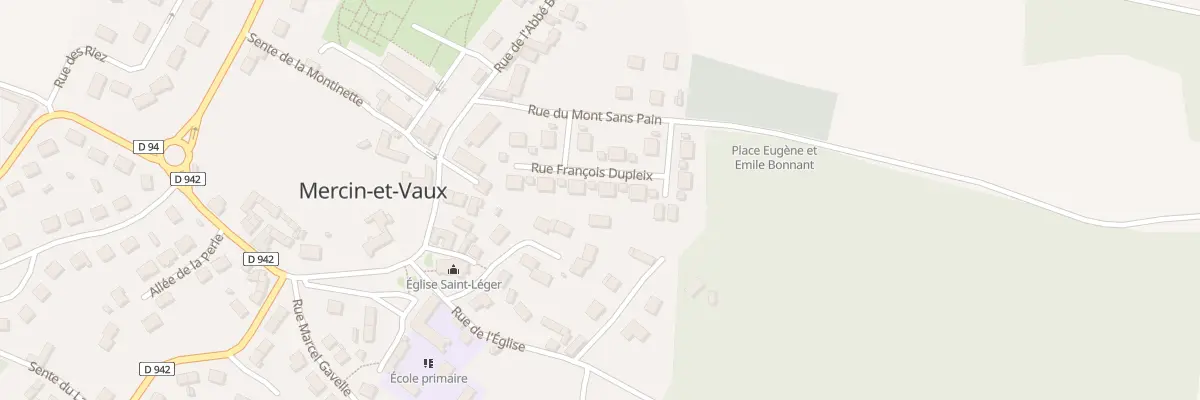 Plan du 22 Rue François Dupleix à Mercin-et-Vaux