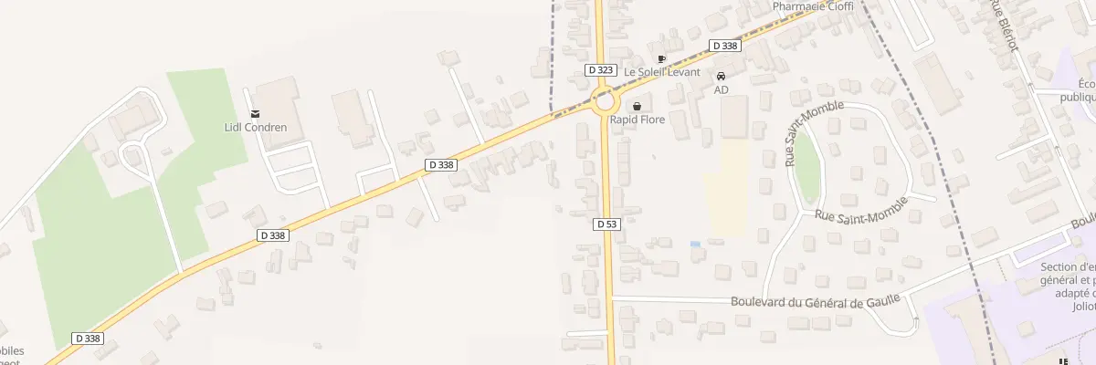 Plan du 1 Rte de Chauny à Condren