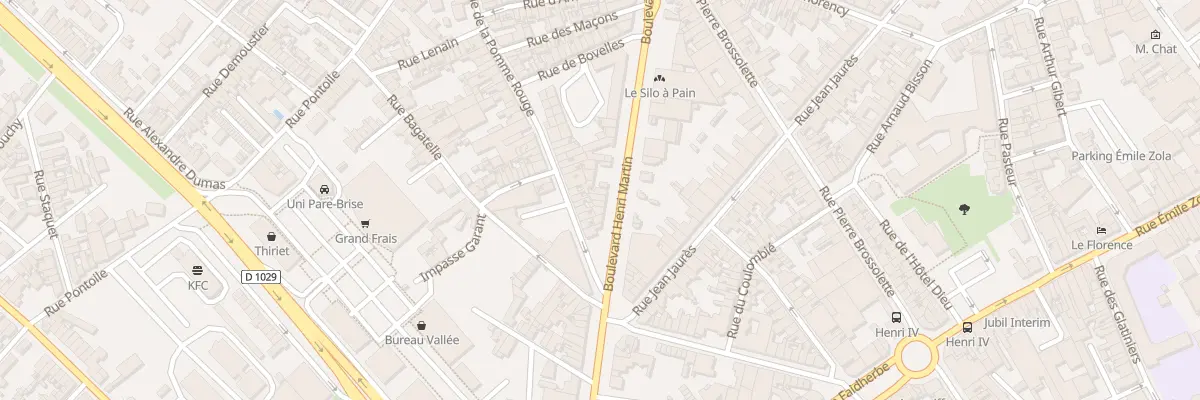 Plan du 42 Bd Henri Martin à Saint-Quentin
