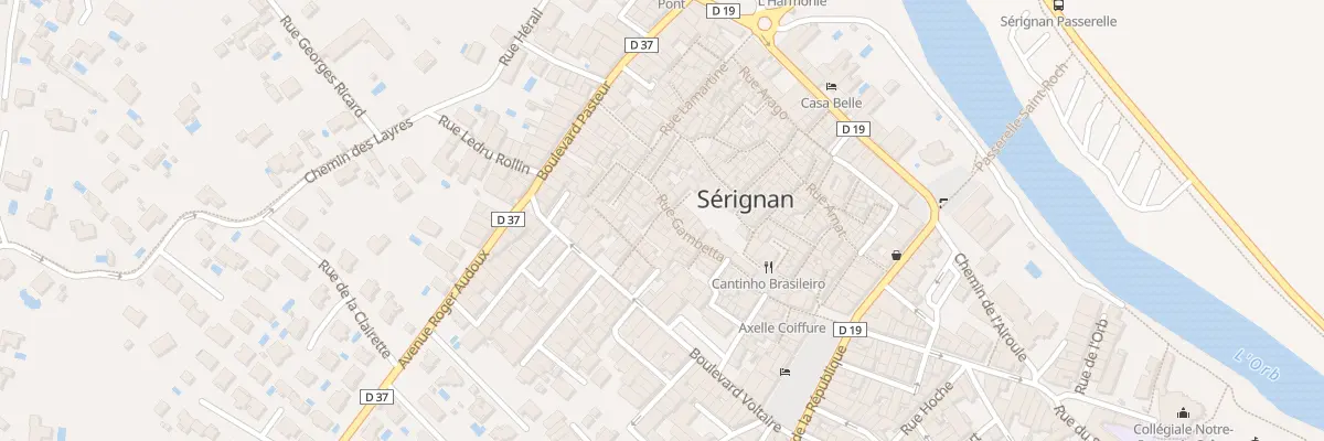 Plan du 2 Rue Michelet à Sérignan