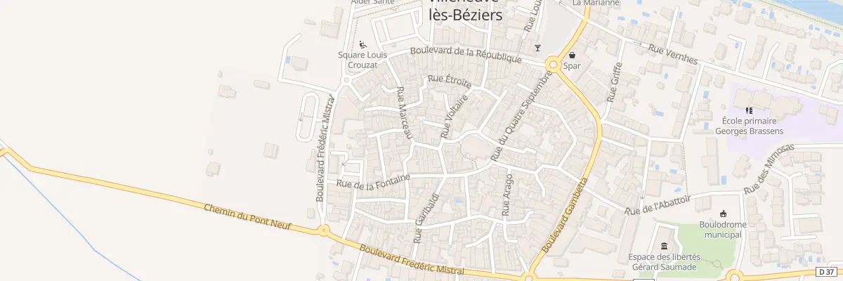 Plan du 11 Rue Marceau à Villeneuve-lès-Béziers