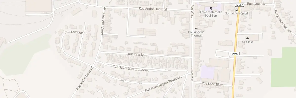 Plan du 24 Rue Branly à Somain