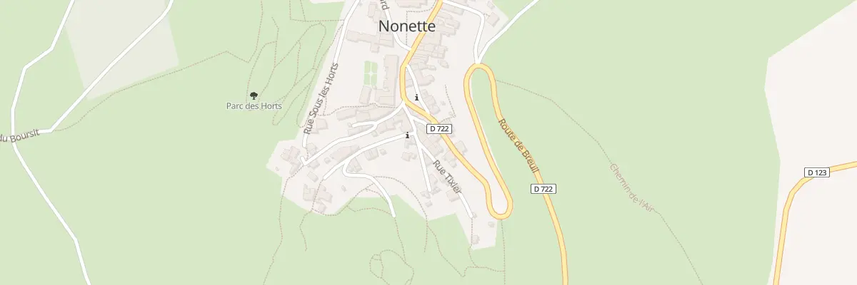 Plan du 3 Rue Tixier à Nonette-Orsonnette